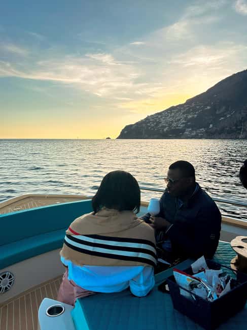Positano: Shared Sunset Cruise - The Amalfi Coast Stretch: Prosecco, Music, and Coastal Curves