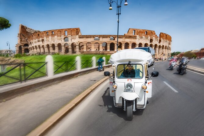 Private: 3 hours ETuk Tour in Rome - Vatican City in one focused window: St. Peter’s Basilica and Square