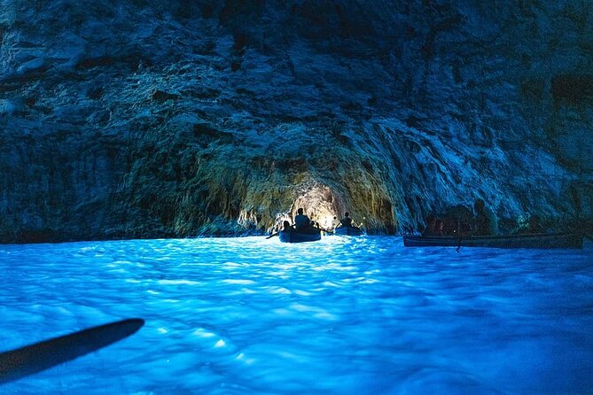 Private Boat Tour of Capri - Green Grotto and the white-stone cave look