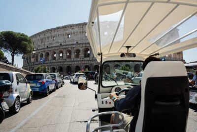 Private Electric Tuktuk Tour of Rome with Prosecco and Pickup - Colosseum exterior photos: what you get and what you skip