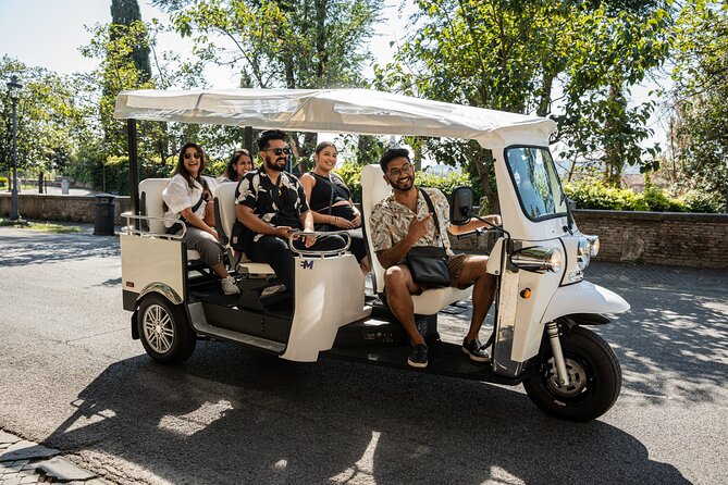 Private Electric Tuktuk Tour of Rome with Prosecco and Pickup - Janiculum Hill and Fontana dell’Acqua Paola: the Prosecco moment