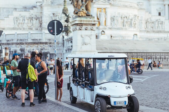 Private Evening Golf Cart Tour of Rome with Aperitivo - Aperitivo and Drinks on the Route: The Social Part of the Night
