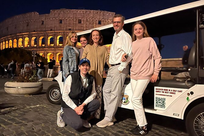 Rome 2 hour Golf Cart night tour with Hotel Pickup - Key things to know before you ride