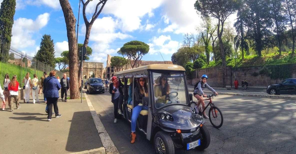 Rome: 3-Hour Panoramic Luxury Golf Cart Tour - Key points before you ride