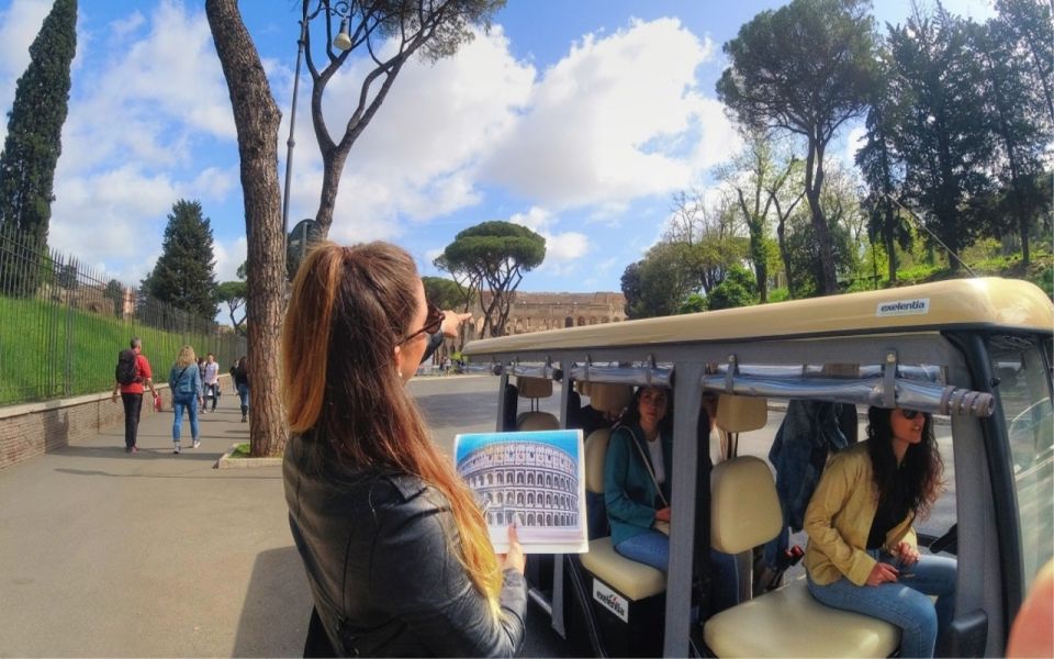 Rome: 3-Hour Panoramic Luxury Golf Cart Tour - Castel Sant’Angelo, St. Peter’s, and Vatican views from a cart