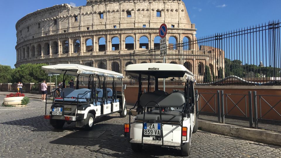 Rome: 4-Hour Private Afternoon Golf Cart City Tour - Colosseum: Seeing the Scale Without Spending Your Whole Day in Lines