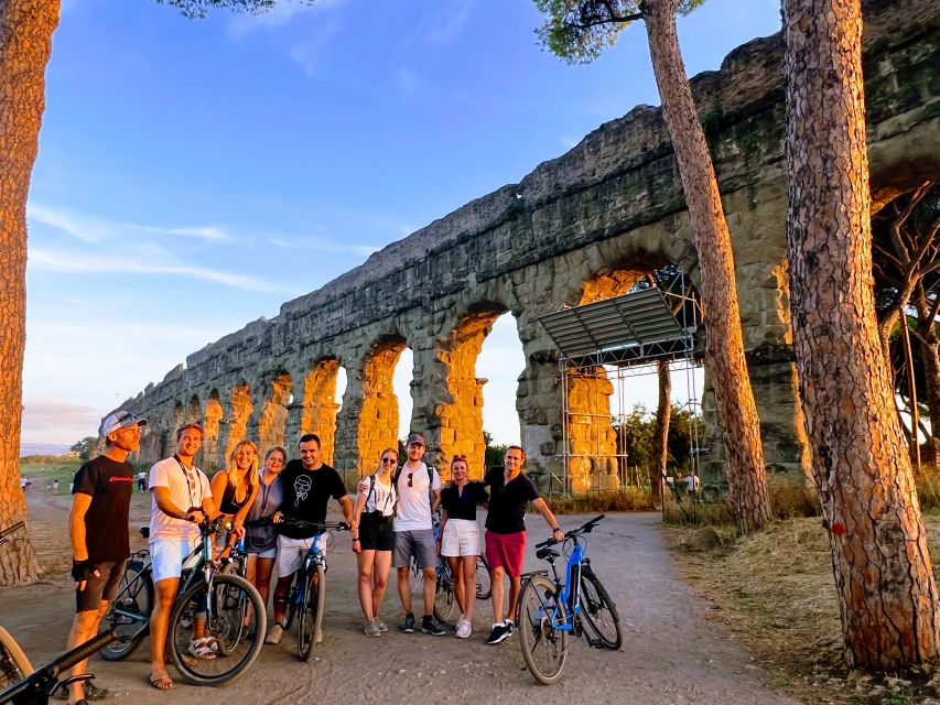 Rome: Appian Way & Catacomb Sunset E-bike Tour with Aperitif - Riding the Appian Way’s “out of the city” feeling