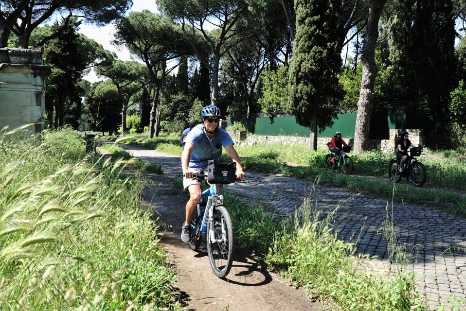 Rome: Appian Way, Catacombs & Roman Aqueducts Top EBike Tour - Caffarella Valley and the finish near the Baths of Caracalla