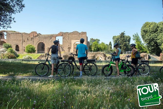 Rome: Appian Way E-bike Tour, Catacombs, Aqueducts & Transfer - Getting the e-bike near the Cecilia Metella area: walk the old paving briefly