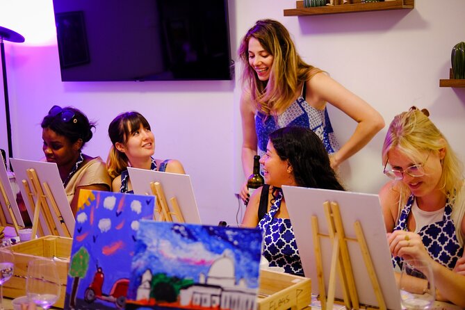 Rome Art Class: Painting & Unlimited Wine - Painting a Roman souvenir in a 17th-century palazzo