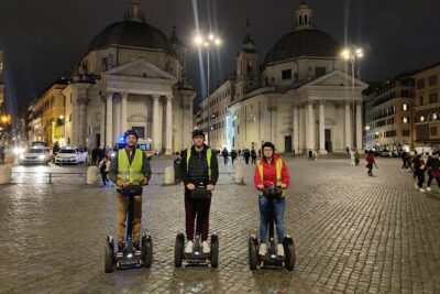 Rome at Night Segway Small Group Tour - Getting Comfortable at Via dei Delfini: Training, Helmet, and First Steps