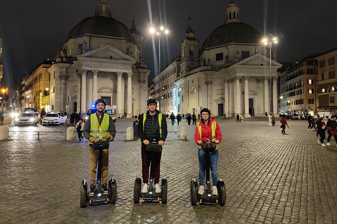 Rome at Night Segway Small Group Tour - Getting Comfortable at Via dei Delfini: Training, Helmet, and First Steps