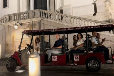 Rome by Night: Golf Cart Tour - Spanish Steps and Trinità dei Monti at night