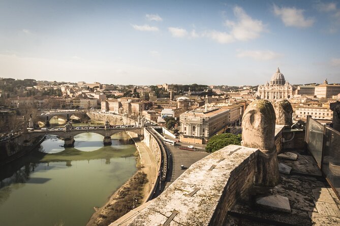 Rome: Castel Sant’Angelo Entry Ticket and Audioguide - The Terrace and Views: St Peter’s and Vatican-Area Skyline From Above