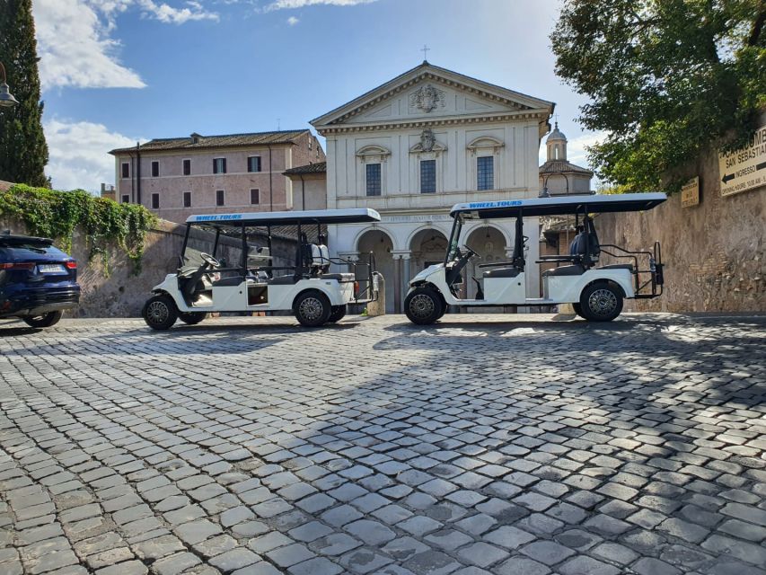 Rome: Catacombs and Appian Way Golf Cart Small-Group Tour - Mouth of Truth, Theatre of Marcellus, and central Rome panoramas