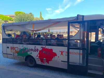 Rome: Catacombs Guided Tour with Transfer - The open-bus panoramic ride: sightseeing without planning stress