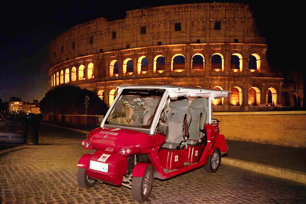 Rome: City Golf Cart at Night Tour - Piazza del Campidoglio and Piazza Navona at night