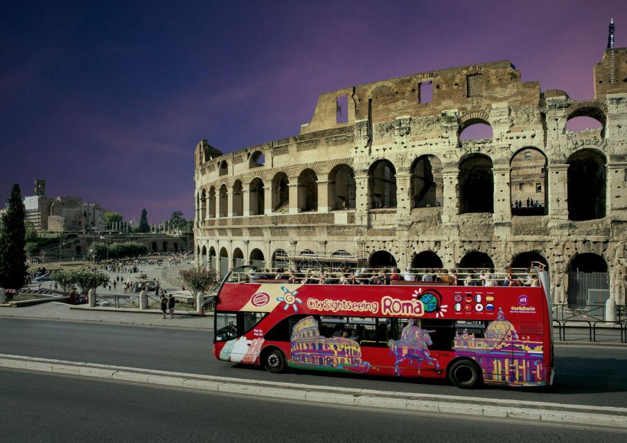 Rome: City Highlights Open-Top Bus Night Tour - 8-Language Audio, Headphones, and the Onboard WiFi Advantage