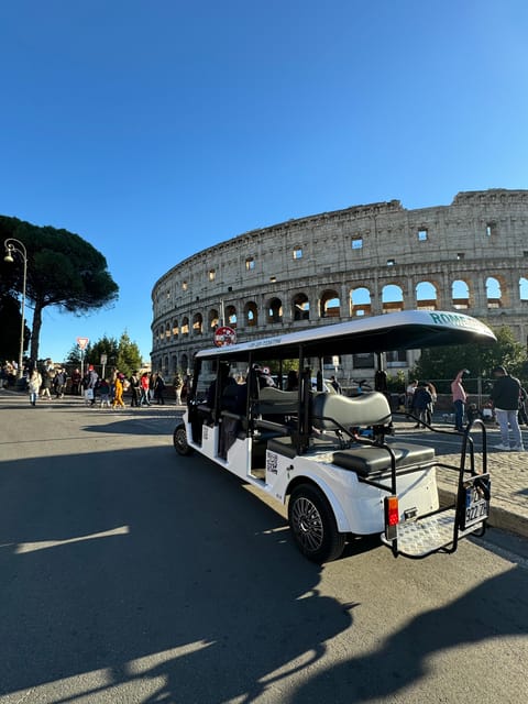 Rome: City Highlights Private Golf Cart Tour - Colosseum Photo Stop: Fast Photos Plus the Story Behind the Stone