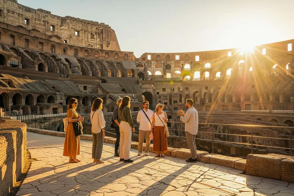 Rome: Colosseum Arena Twilight Tour & Imperial Forum Visit - The sunset effect: photos and atmosphere without the peak-hour fight
