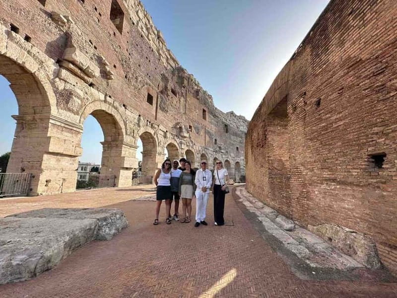 Rome: Colosseum VIP Top Floor 7 Pax Tour - Going up by elevator: Colosseum attic floors 3–5