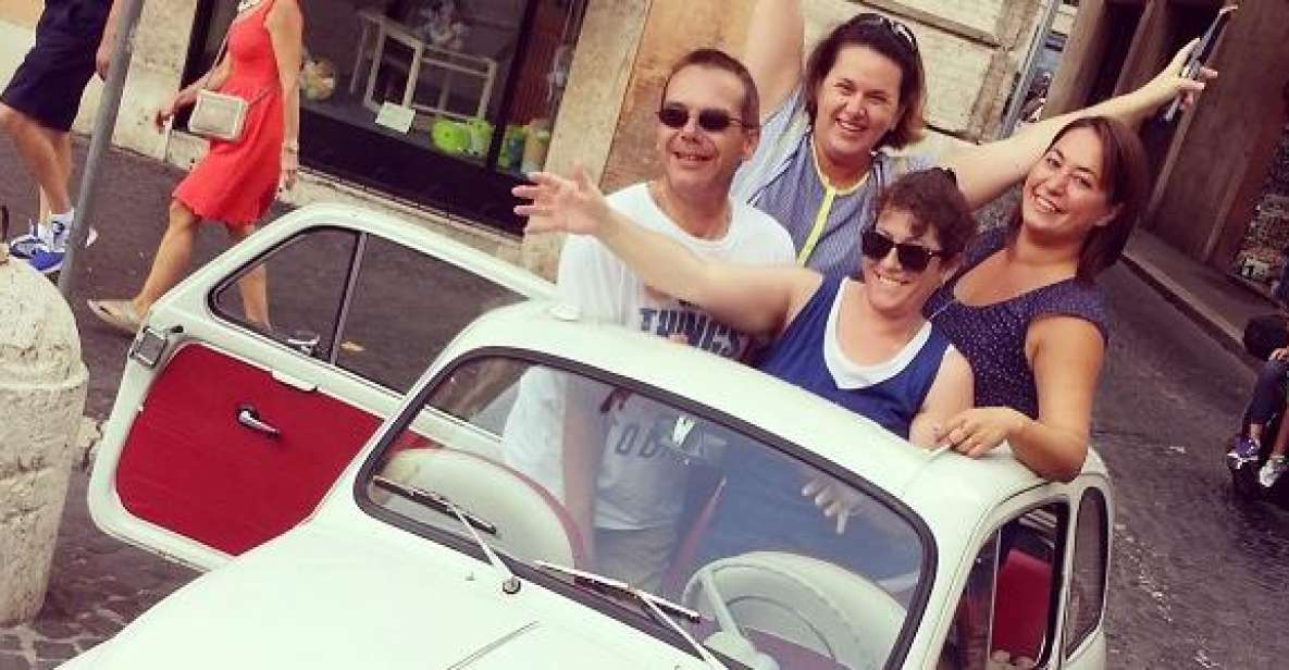 Rome Driving Tour By Vintage Fiat 500 - Driving the Lungotevere at 30 km/h: Slow Enough for Photos