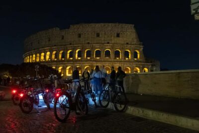 Rome: E-Bike Night Tour with Food and Wine Tasting - Starting point on Via Antonio Rosmini: your ride begins fast