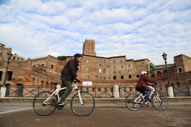Rome E-Bike Tour – Premium Small Group with Local Guide - The Big Square, the Wedding Cake Monument, and a Trajan Moment