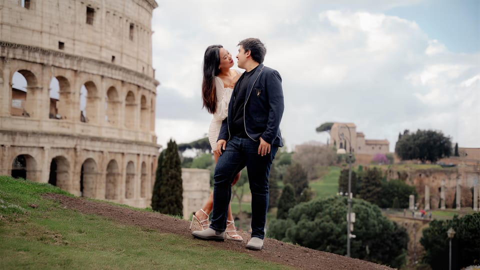 Rome: Early Morning Private Photoshoot at Iconic Landmarks - Colosseum outside: the best kind of souvenir photo