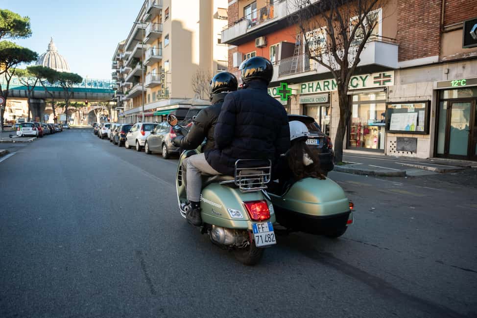Rome: Evening Vespa Sidecar City Tour - Comfort and Safety: The Stuff You Should Check Before You Go