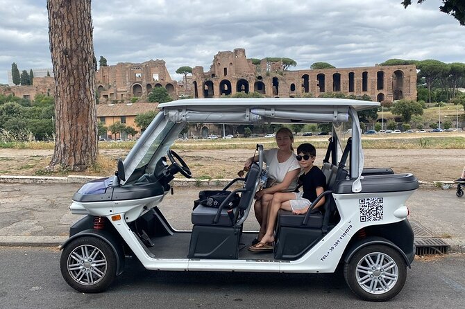Rome: Exclusive Private Golf Cart Tour - Colosseum first: big views, but entrance is separate