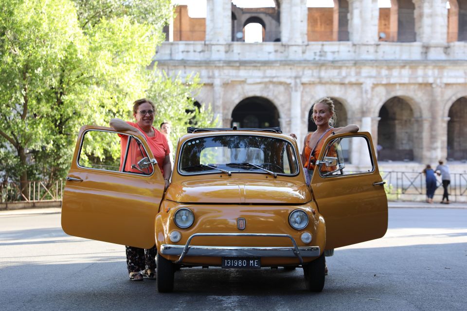 Rome: Fiat 500 Vintage City and Photo Tour - Gianicolo Terrace and Rome’s hills: the payoff view