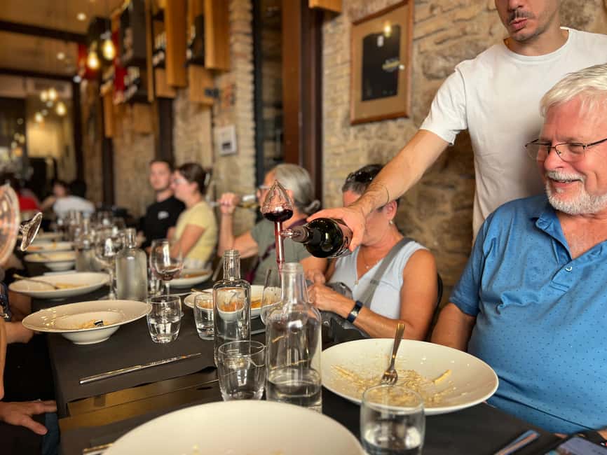 Rome: Food Tour with Unlimited Food and Barolo Wine - Roman pasta with Barolo at il Segreto: a calmer, richer chapter