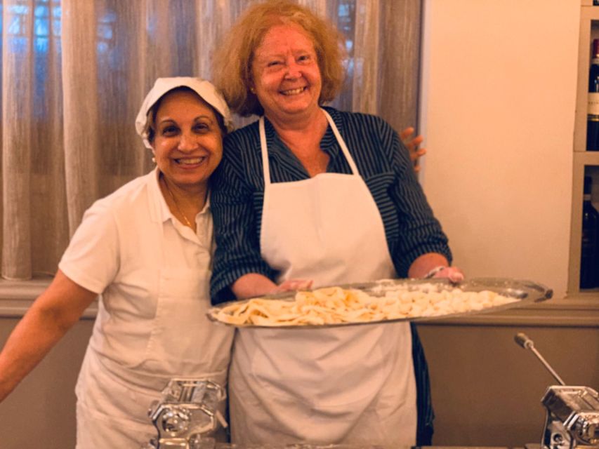 Rome: Fresh Pasta and Tiramisu Making Class with Fine Wine - Fettuccine and Ravioli Dough From Scratch