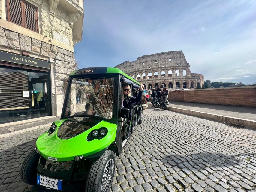 Rome: Golf Cart Tour with Artisanal Gelato Tasting - Golf Cart Speed Is the Real Secret in Rome