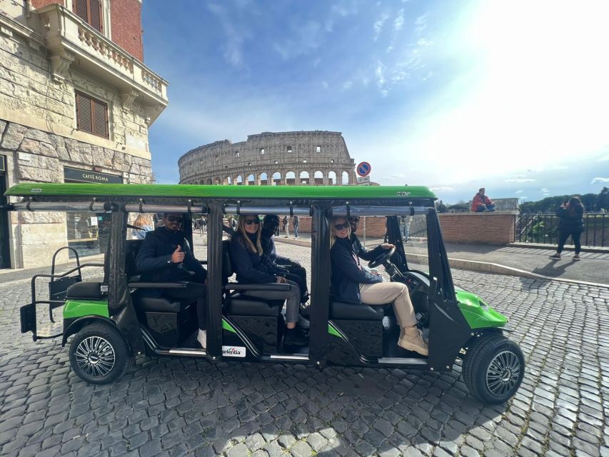 Rome: Golf Cart Tour with Artisanal Gelato Tasting - Arch of Constantine: A Photo Stop With a Story