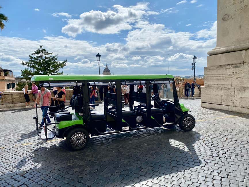 Rome: Golf Cart Tour with Artisanal Gelato Tasting - Mouth of Truth: A Fun Stop With the Right Pace