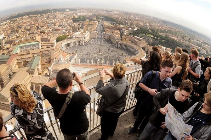 Rome: Guided Tour of St. Peter's Dome Climb, Basilica & Vatacombs - Group size, headsets, and how the tour stays under control