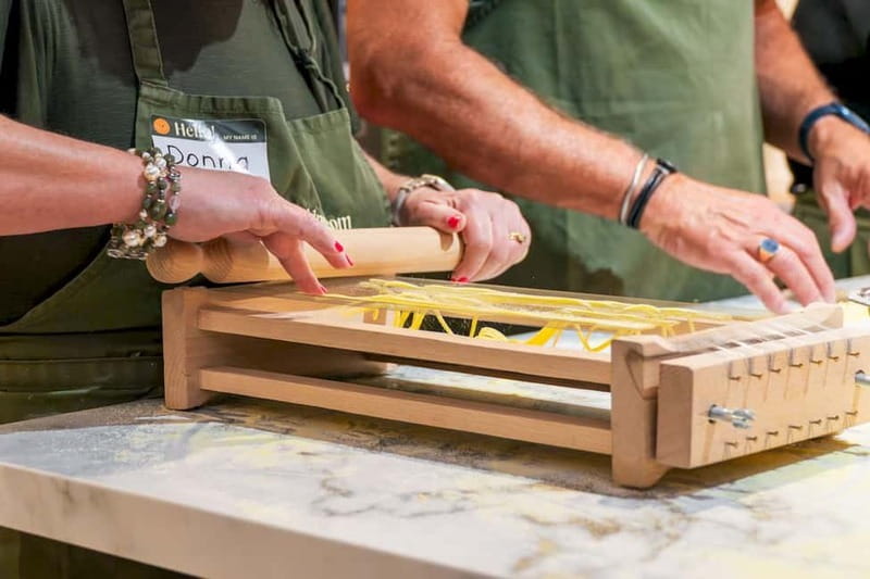 Rome: Hands-On Pasta & Tiramisu Class with Unlimited Wine - From flour and eggs to fresh fettuccine