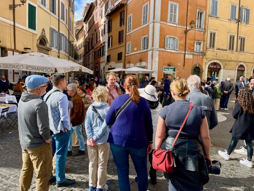 Rome: Jewish Ghetto and Trastevere Tour - Piazza Mattei and the Ghetto core: understanding why landmarks matter
