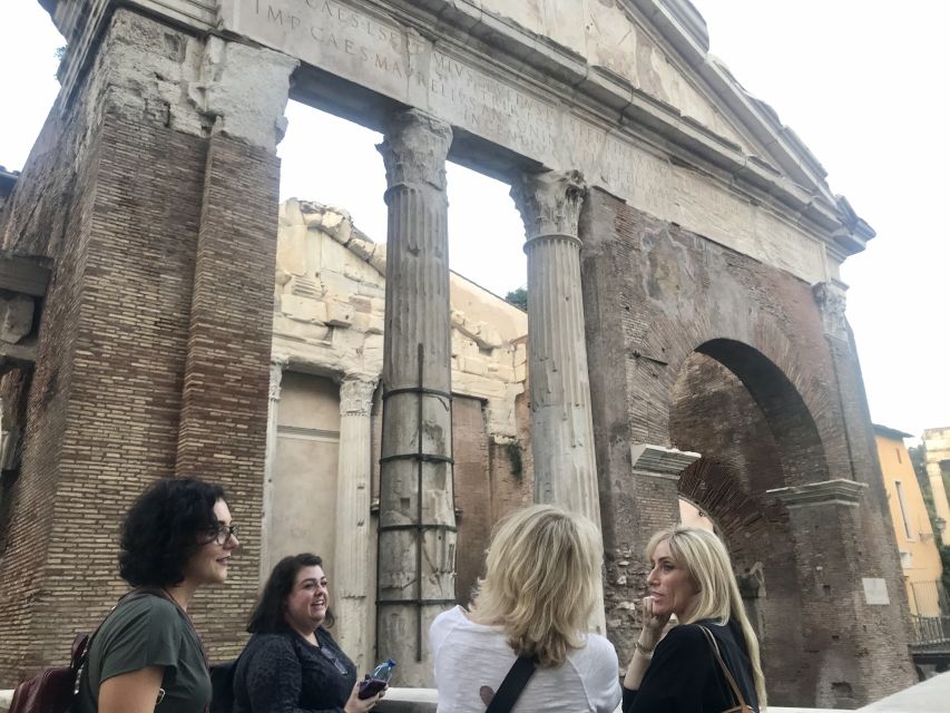 Rome: Jewish Ghetto & Campo de Fiori by Night Food Wine Tour - Ancient Rome footnotes on the route: Pompey Theatre and key ruins