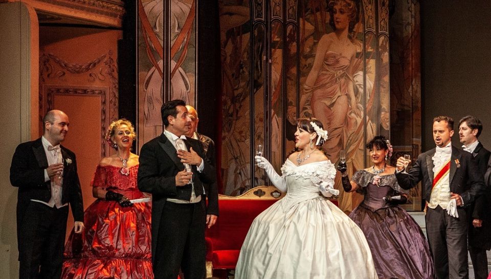 Rome: La Traviata at St. Paul's Within the Walls - La Traviata’s big moment—inside St. Paul’s Within the Walls