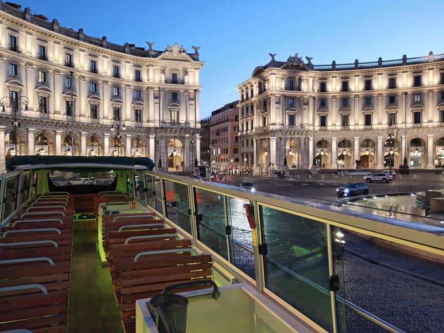 Rome: Nighttime Tour by Open-Top Bus with Tasting Stop - How this Rome night bus tour actually feels