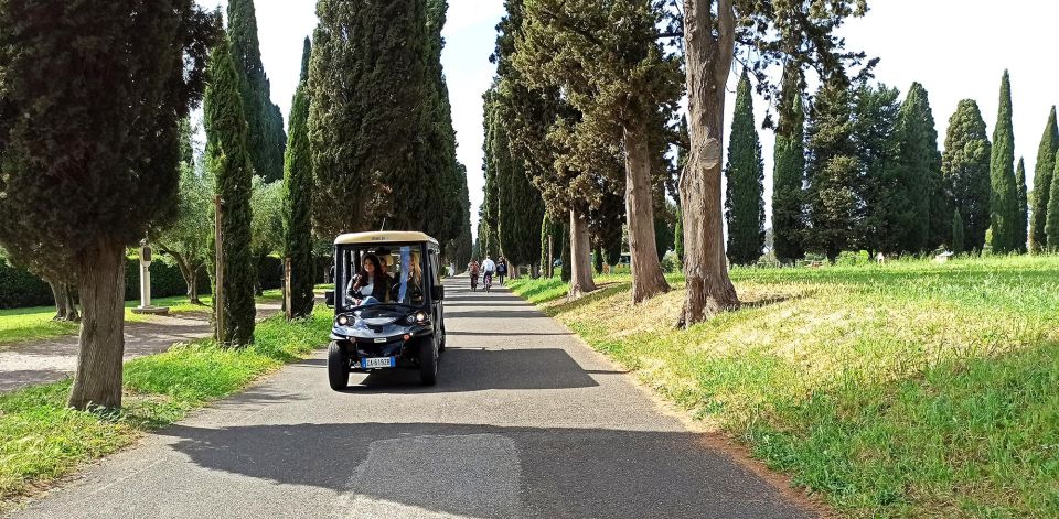 Rome: Official Catacombs Guided Tour with Golf Cart Shuttle - Your Golf Cart Ride Out of the City (Via Marco Aurelio to the Catacombs)