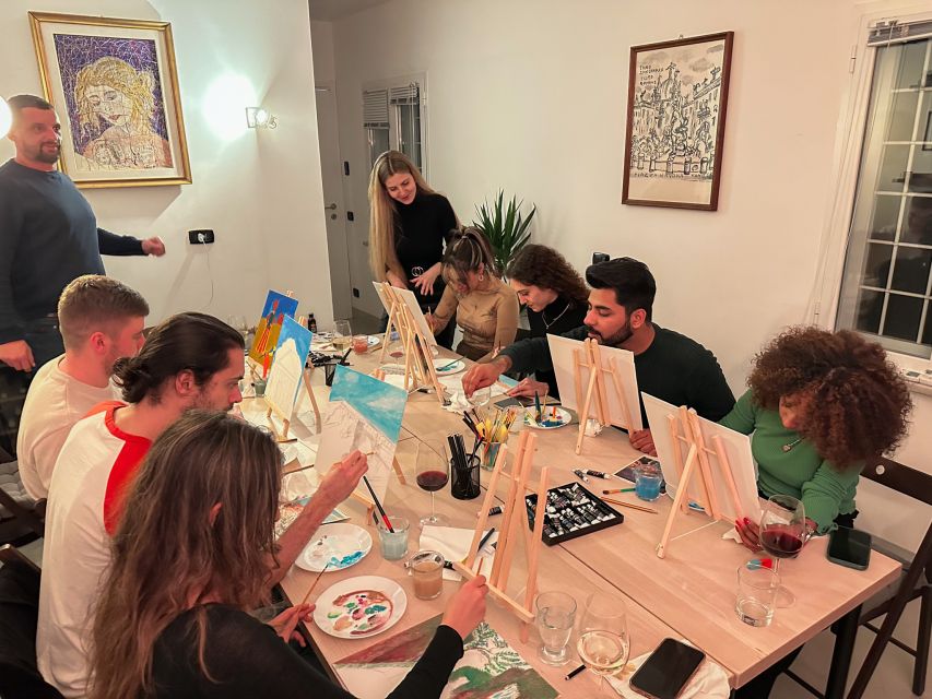 Rome: Painting Class with Unlimited Wine - Key things to know before you paint