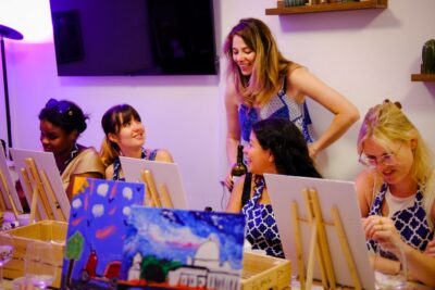 Rome: Painting Class with Unlimited Wine - The 17th-century palazzo studio: cosy, practical, and wheelchair accessible