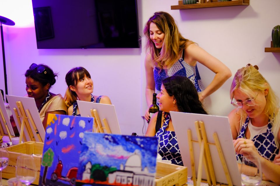Rome: Painting Class with Unlimited Wine - The 17th-century palazzo studio: cosy, practical, and wheelchair accessible