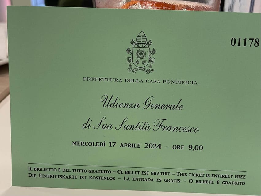 Rome: Papal Audience Tour With Reserved Access - Watching the Pope: what your “close-up” moment depends on
