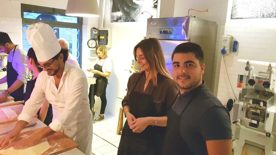 Rome: Pasta Cooking Class in a Professional Pasta Laboratory - The sit-down meal with wine: tasting what you made