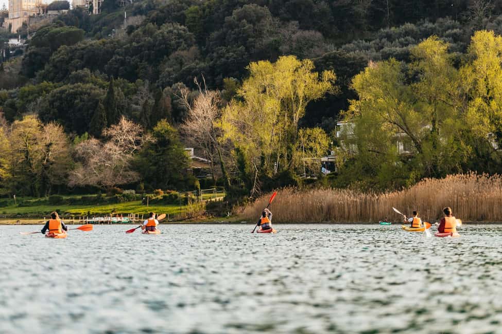 Rome: Popes' Lake, Kayak Tour with Swimming & Roman Pizza - The Route Highlights: Domitian’s Port and the Millstones Village